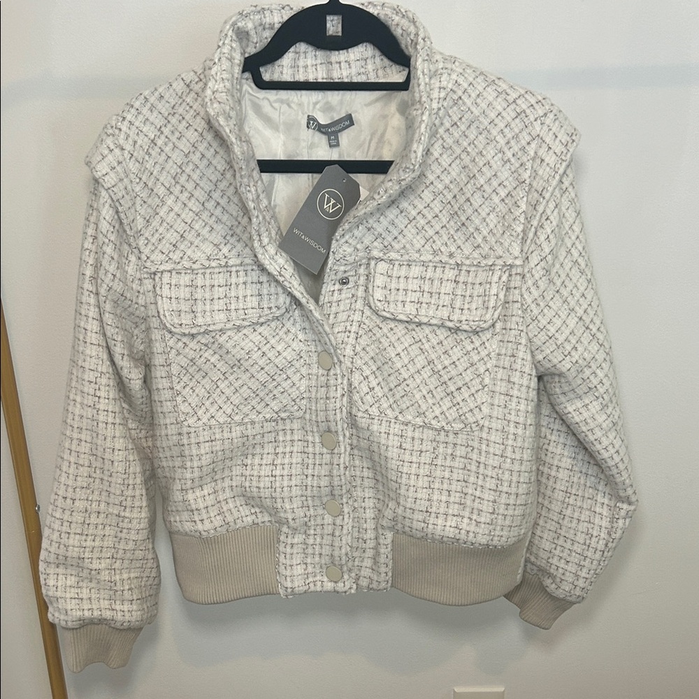 Wit & Wisdom Tweed Bomber Jacket